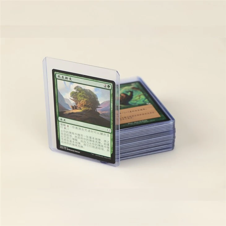 Crystal Clear Trading Card Top Loaders